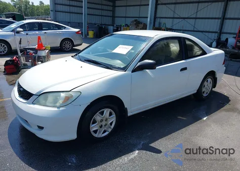 2005 Honda Civic Vp z USA, uszkodzony, nr VIN 1HGEM22185L062183